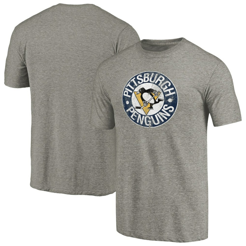 Pittsburgh Penguins Throwback Logo 1968-1969 Tri-Blend T-Shirt