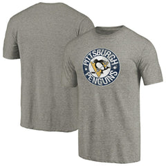 Pittsburgh Penguins Throwback Logo 1968-1969 Tri-Blend T-Shirt