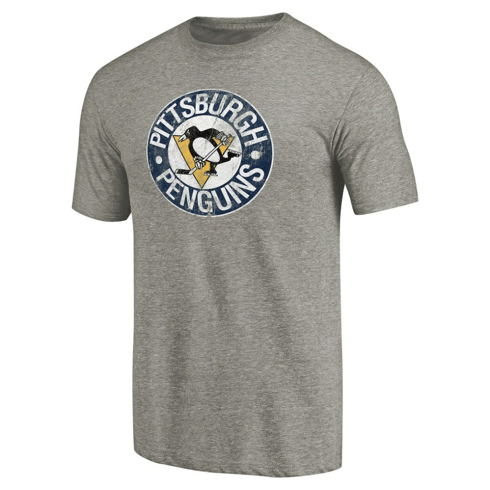 Pittsburgh Penguins Throwback Logo 1968-1969 Tri-Blend T-Shirt
