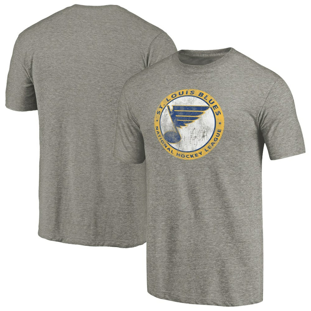 St. Louis Blues Throwback Logo 1970 Tri-Blend T-Shirt