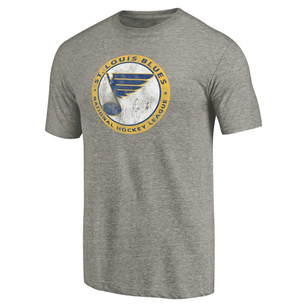 St. Louis Blues Throwback Logo 1970 Tri-Blend T-Shirt