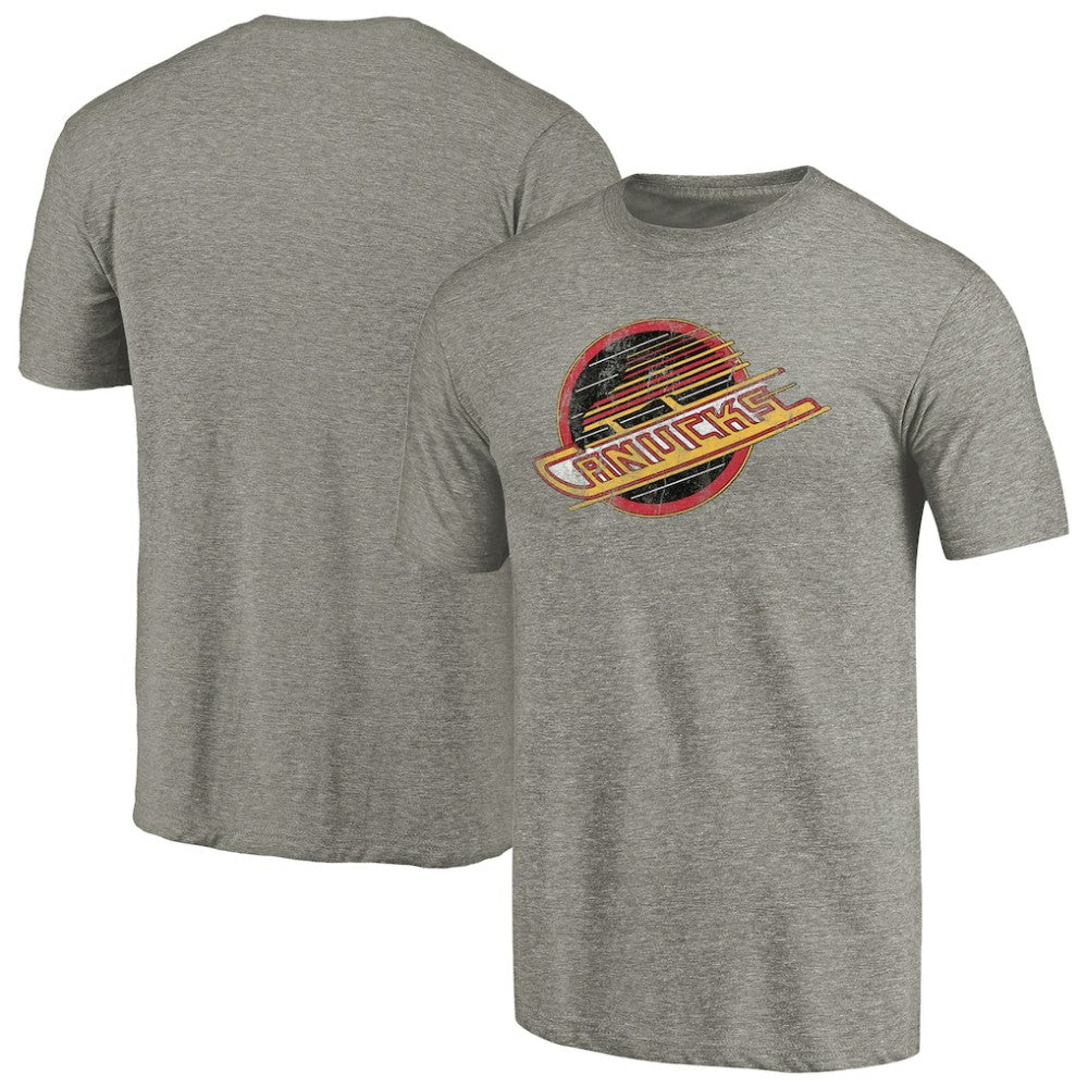 Vancouver Canucks Throwback Logo 1985-1986 Tri-Blend T-Shirt
