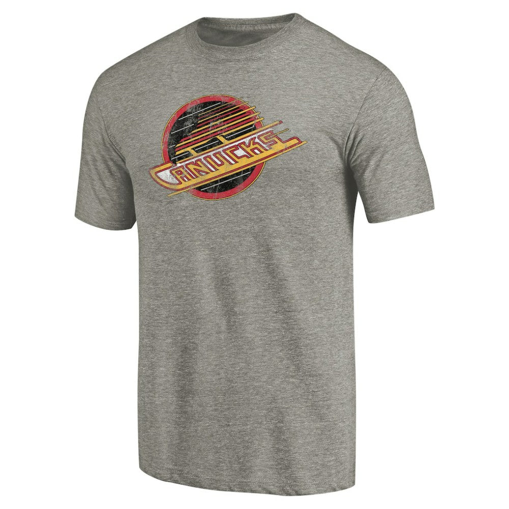 Vancouver Canucks Throwback Logo 1985-1986 Tri-Blend T-Shirt