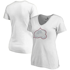 Colorado Avalanche Women's Whiteout V-Neck T-Shirt