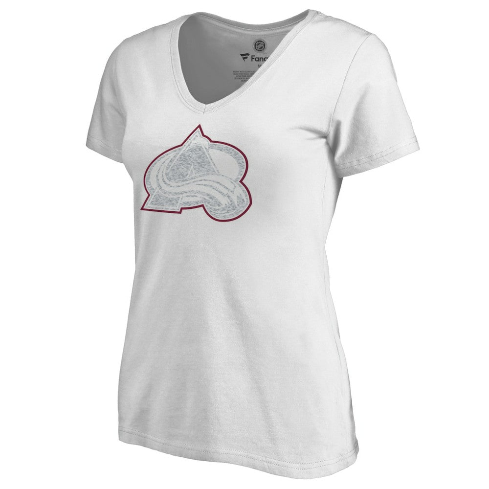 Colorado Avalanche Women's Whiteout V-Neck T-Shirt
