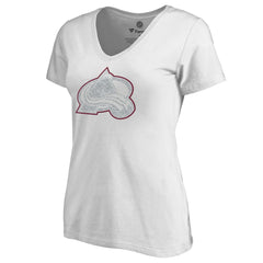 Colorado Avalanche Women's Whiteout V-Neck T-Shirt
