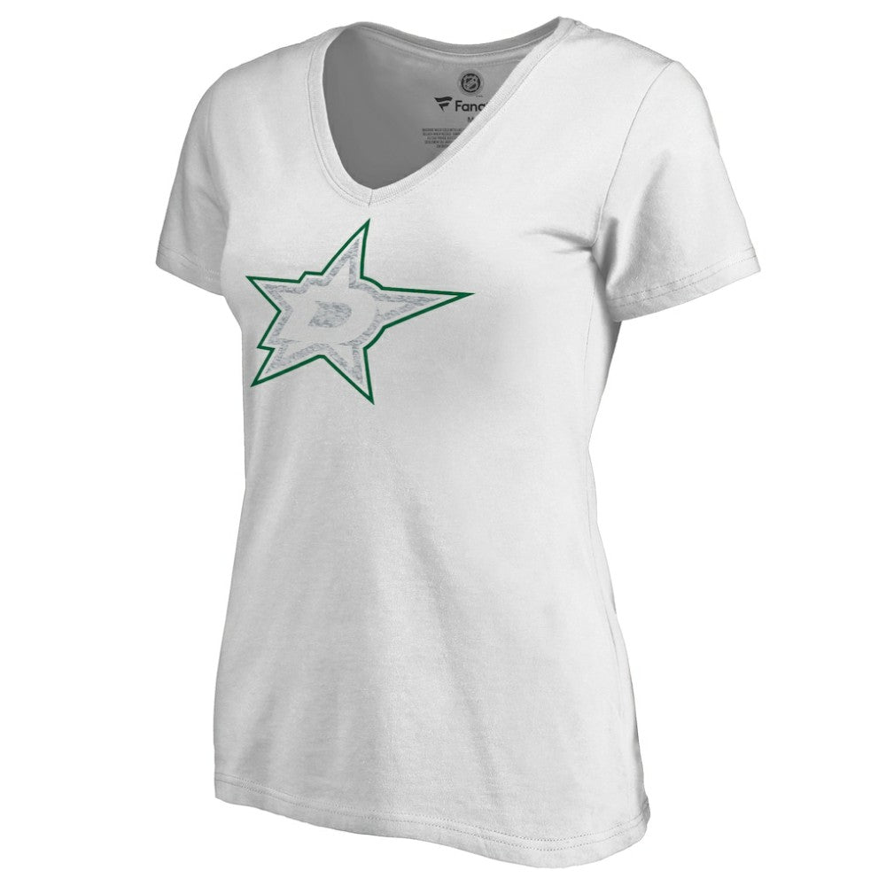 Dallas Stars Women's Whiteout V-Neck T-Shirt