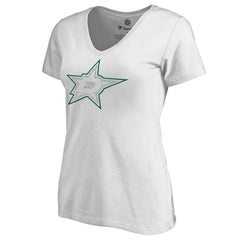 Dallas Stars Women's Whiteout V-Neck T-Shirt