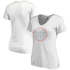New York Islanders Women's Whiteout V-Neck T-Shirt