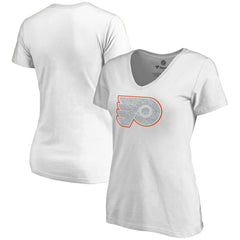 Philadelphia Flyers Women's Whiteout V-Neck T-Shirt