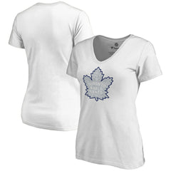 Toronto Maple Leafs Women's Whiteout V-Neck T-Shirt