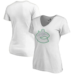 Vancouver Canucks Women's Whiteout V-Neck T-Shirt