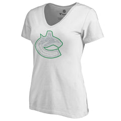 Vancouver Canucks Women's Whiteout V-Neck T-Shirt