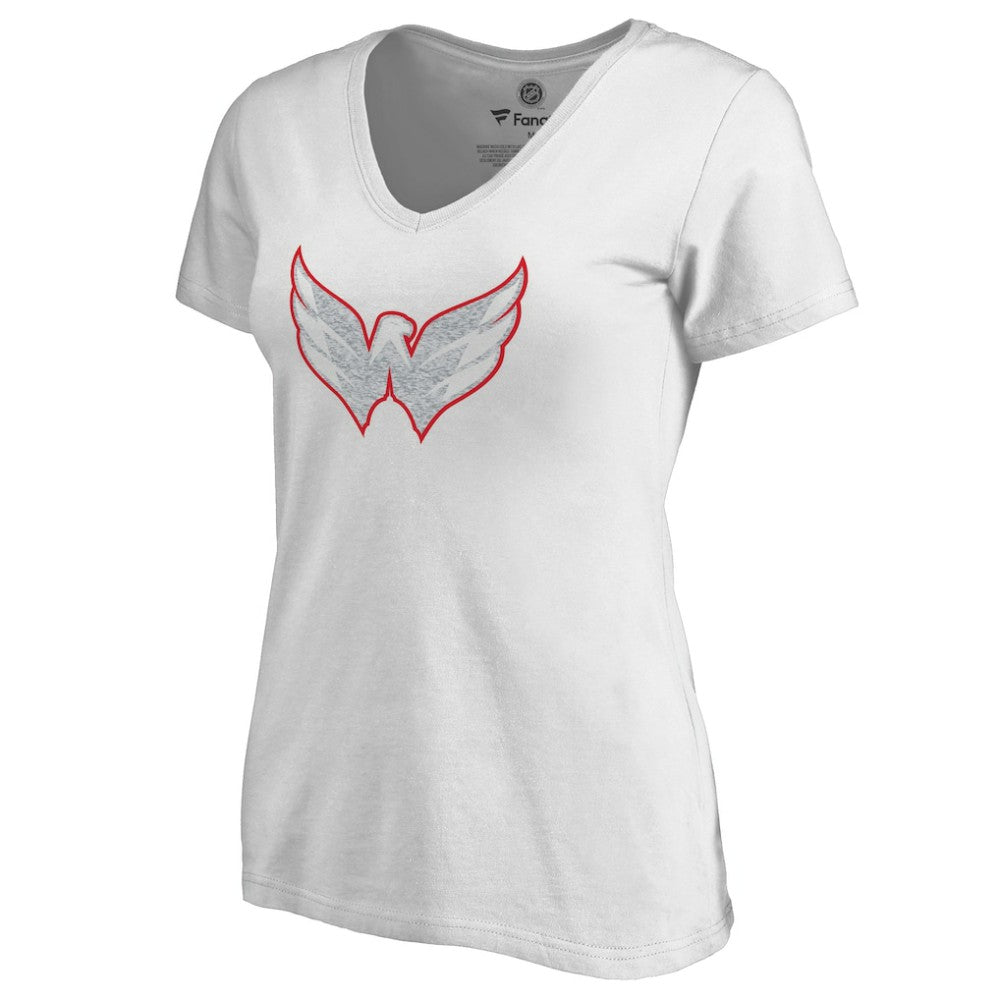 Washington Capitals Women's Whiteout V-Neck T-Shirt
