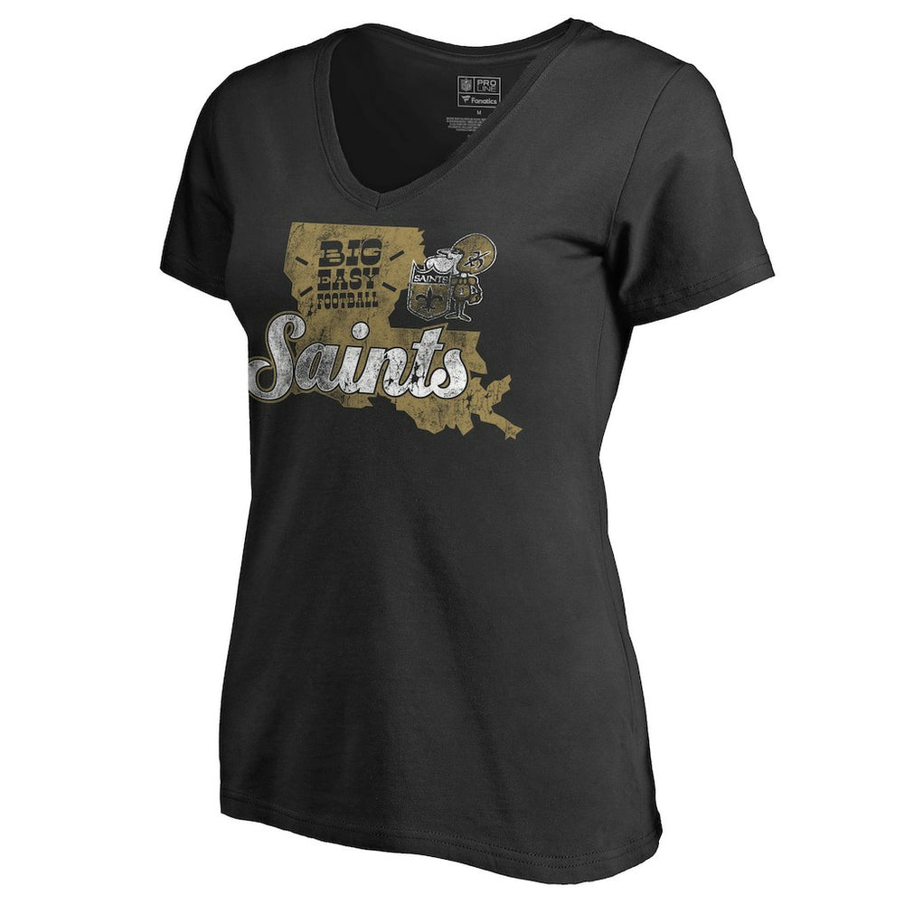 NFL New Orleans Saints Women's Hometown Collection Saints State T-Shirt