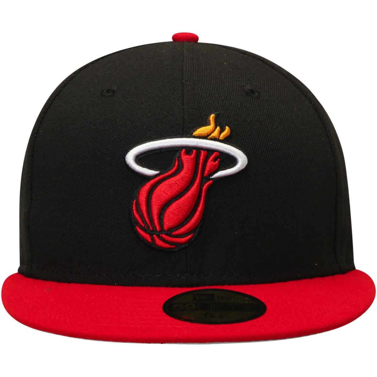 Miami Heat Team Color 2Tone 59FIFTY Fitted Hat - Black/Red | New Era sale