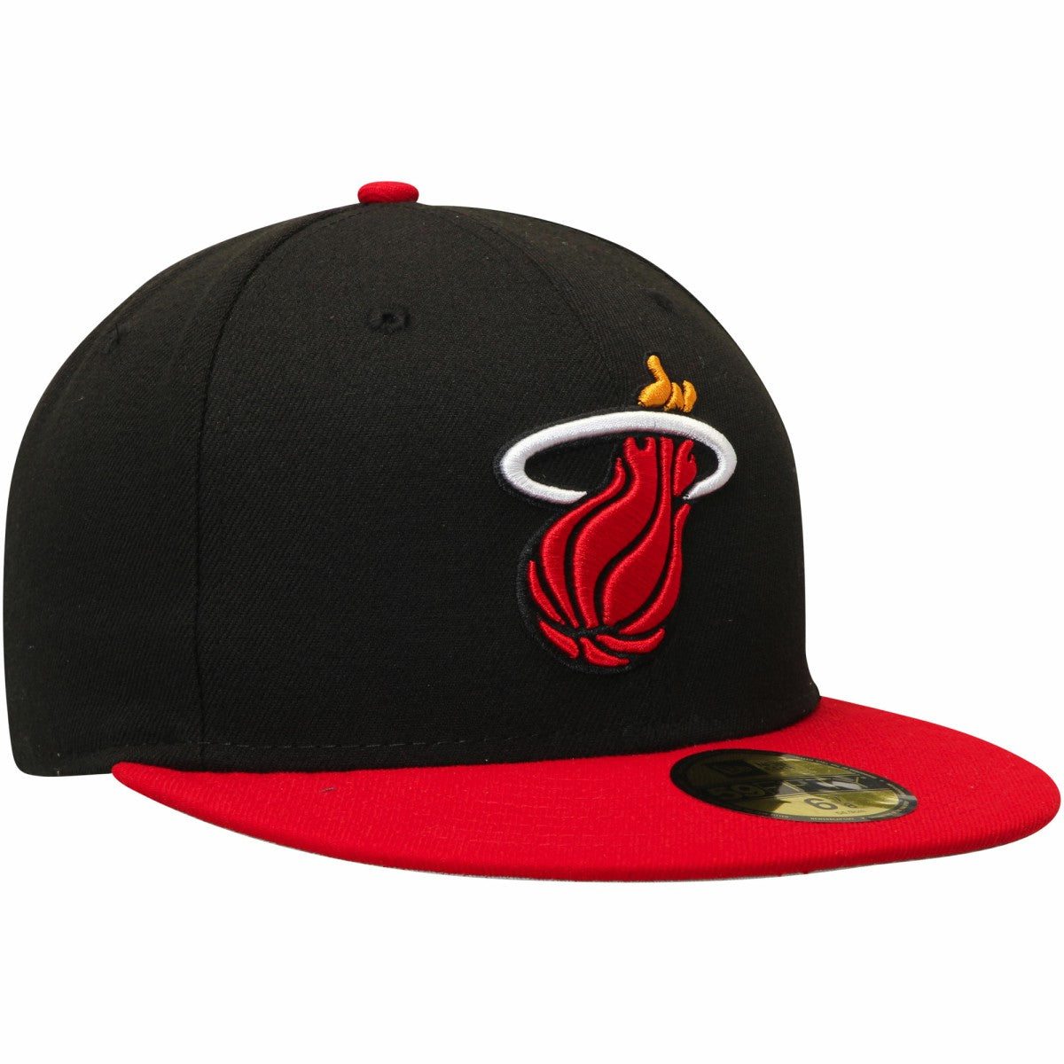 Miami Heat Team Color 2Tone 59FIFTY Fitted Hat - Black/Red | New Era sale