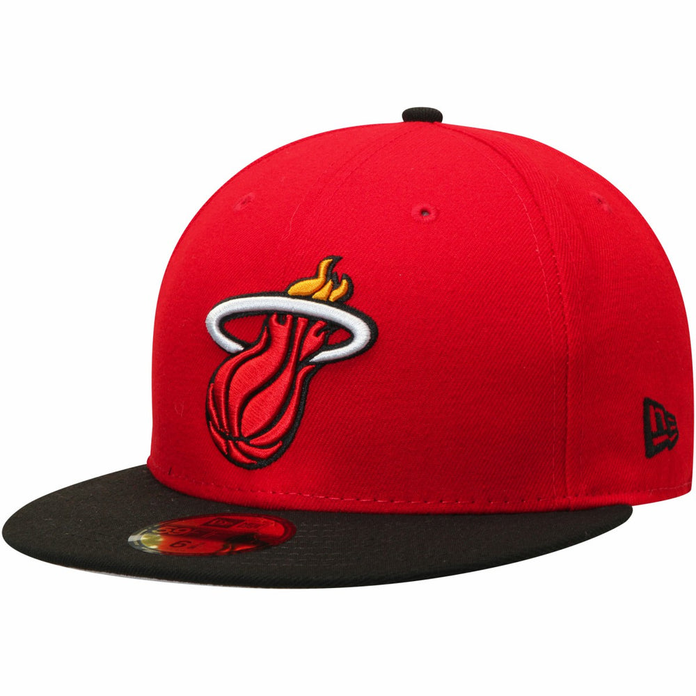Miami Heat Team Color 2Tone 59FIFTY Fitted Hat - Red/Black | New Era outlet