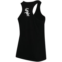 Chicago White Sox Soft as a Grape Women's Plus Size Swing for the Fences Racerback Tank Top - Black