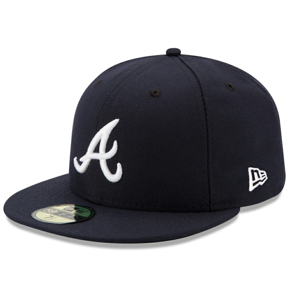 Atlanta Braves Road Authentic Collection On-Field 59FIFTY Fitted Hat - Navy | New Era