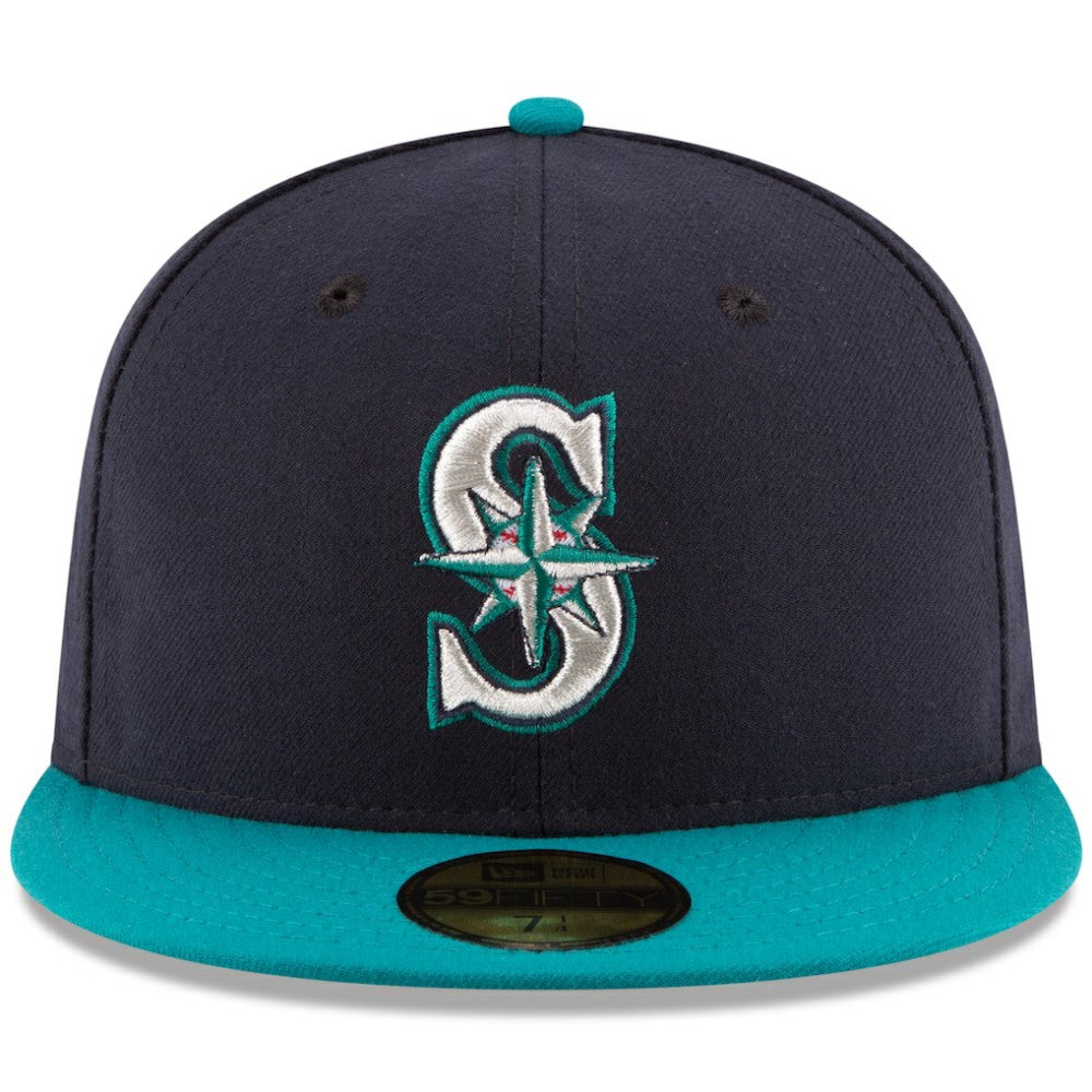 Seattle Mariners Alternate Authentic Collection On Field 59FIFTY Fitted Hat - Navy/Teal | New Era