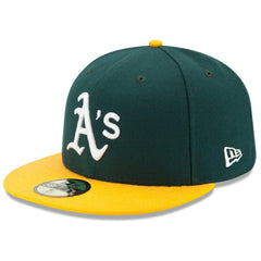 Athletics Home Authentic Collection On-Field 59FIFTY Fitted Hat - Green/Yellow | New Era