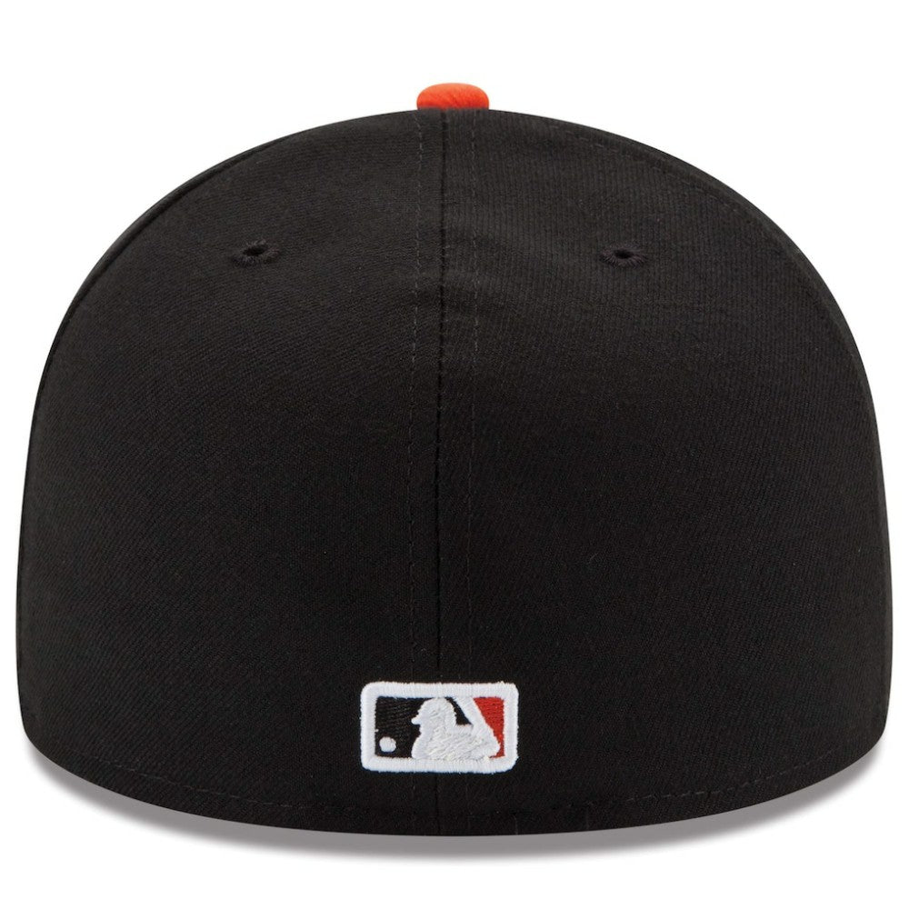 Baltimore Orioles Road Authentic Collection On-Field 59FIFTY Fitted Hat - Black/Orange | New Era