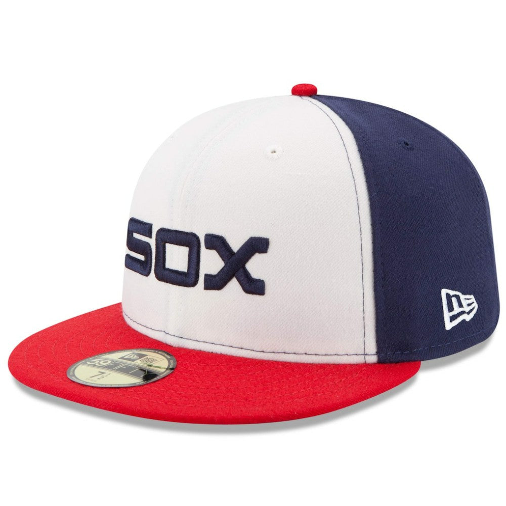 Chicago White Sox Authentic Collection On-Field 59FIFTY Fitted Hat - White/Red | New Era