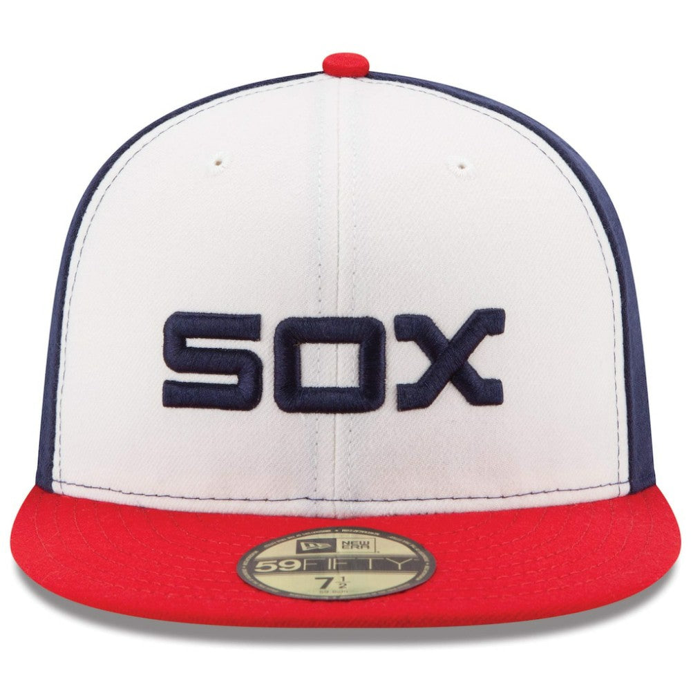Chicago White Sox Authentic Collection On-Field 59FIFTY Fitted Hat - White/Red | New Era