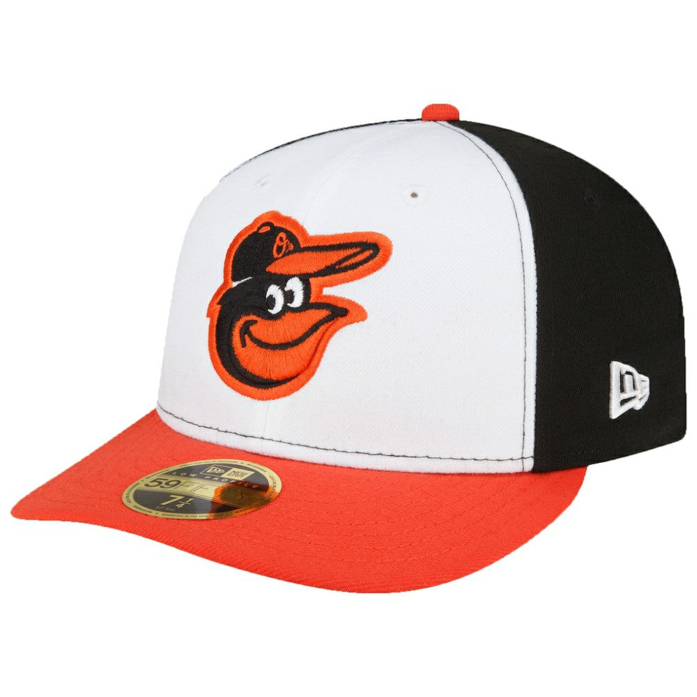 Baltimore Orioles Home Authentic Collection On-Field Low Profile 59FIFTY Fitted Hat - White/Orange | New Era