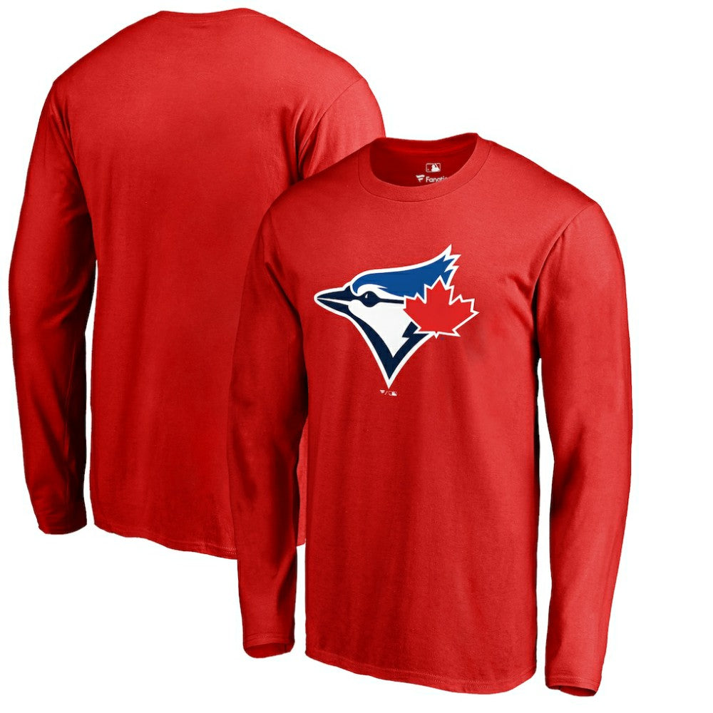 Toronto Blue Jays Logo Long Sleeve T-Shirt - Red