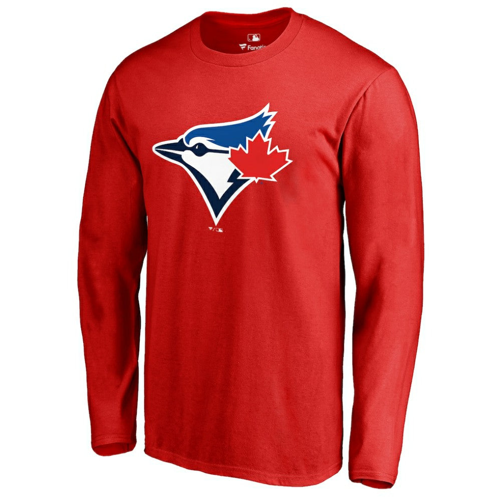 Toronto Blue Jays Logo Long Sleeve T-Shirt - Red