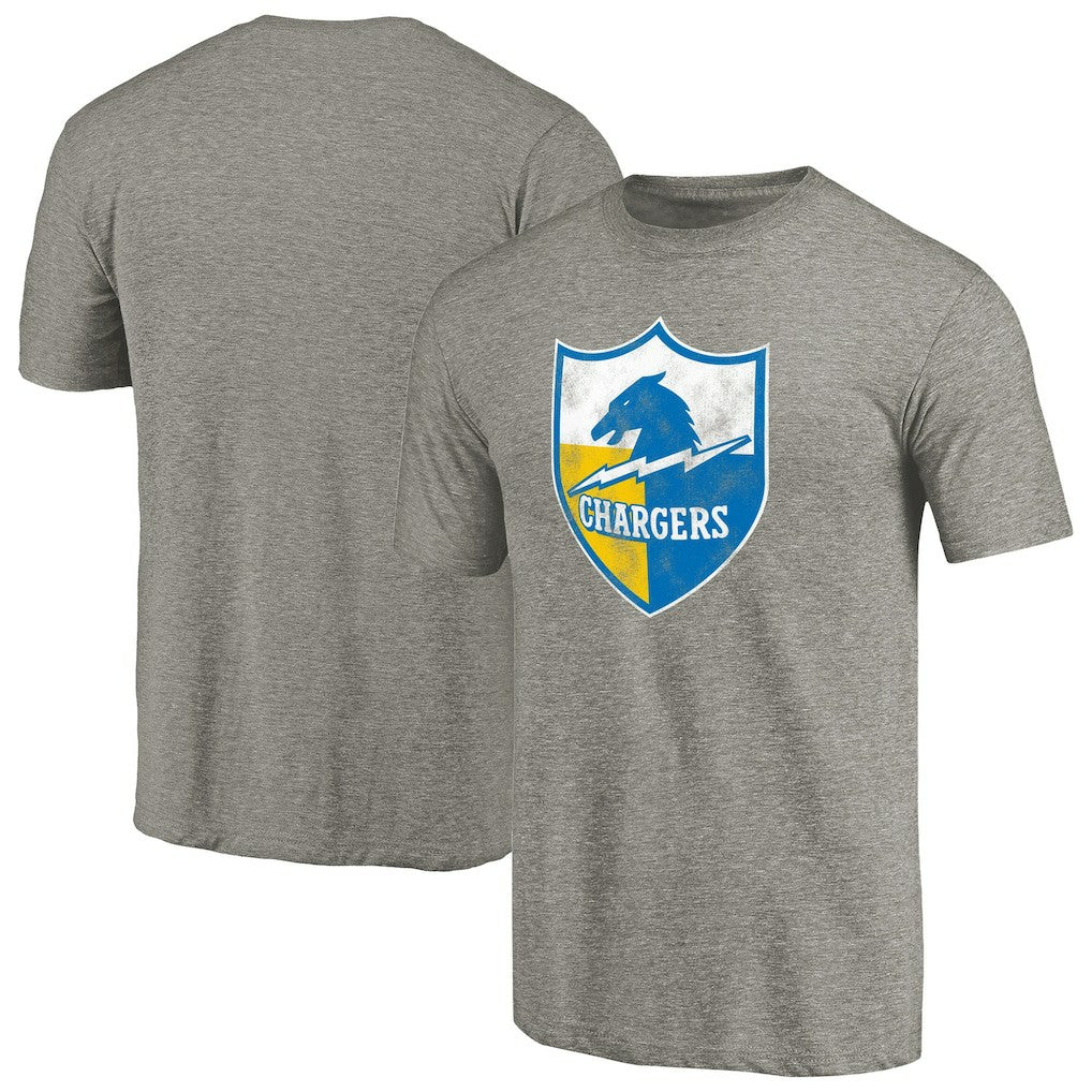 NFL Los Angeles Chargers Throwback Logo Tri-Blend T-Shirt