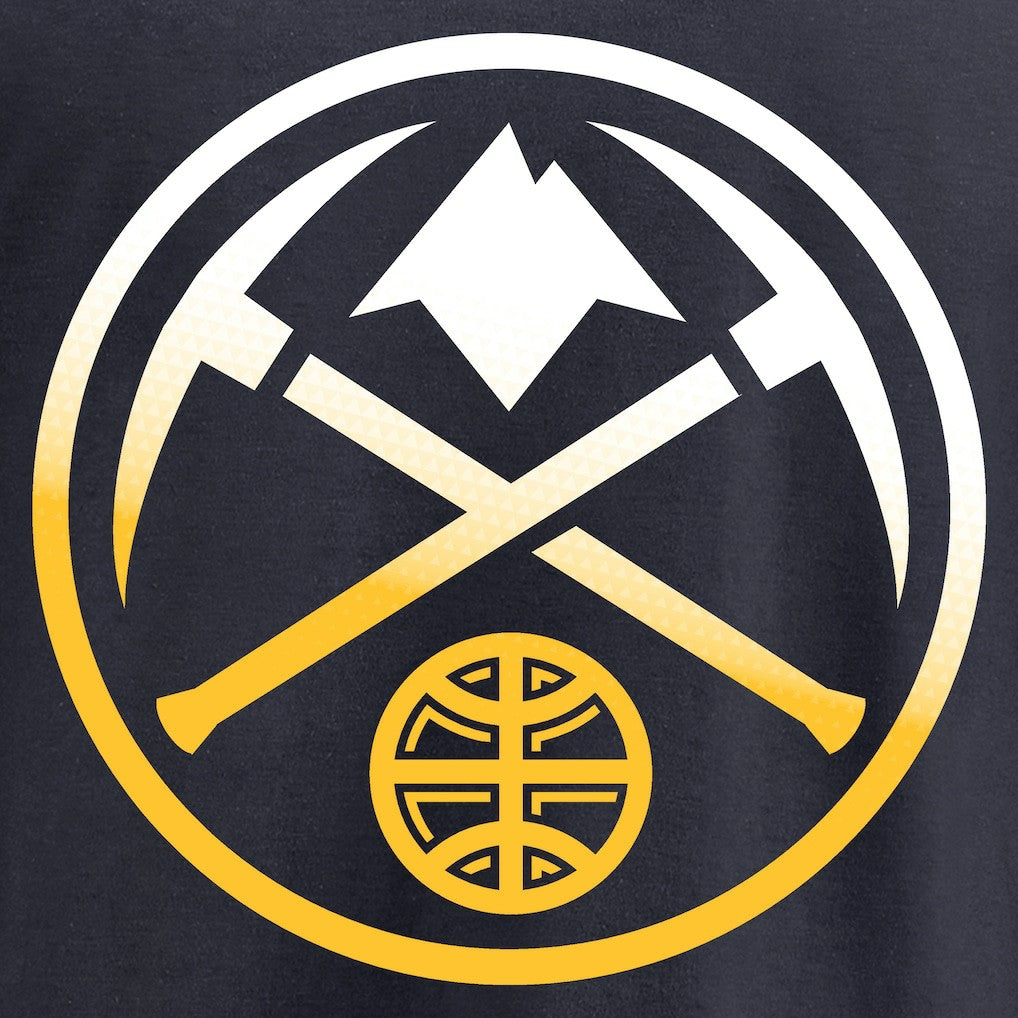 Denver Nuggets Gradient Logo Long Sleeve T-Shirt sale - Navy cheap