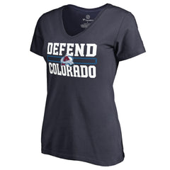Colorado Avalanche Women's Hometown Collection Defend V-Neck T-Shirt