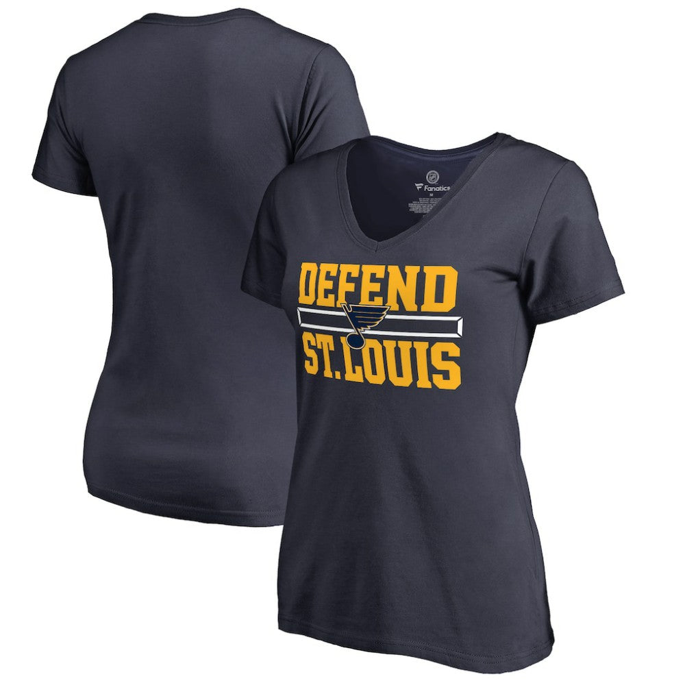St. Louis Blues Women's Hometown Collection Defend V-Neck T-Shirt