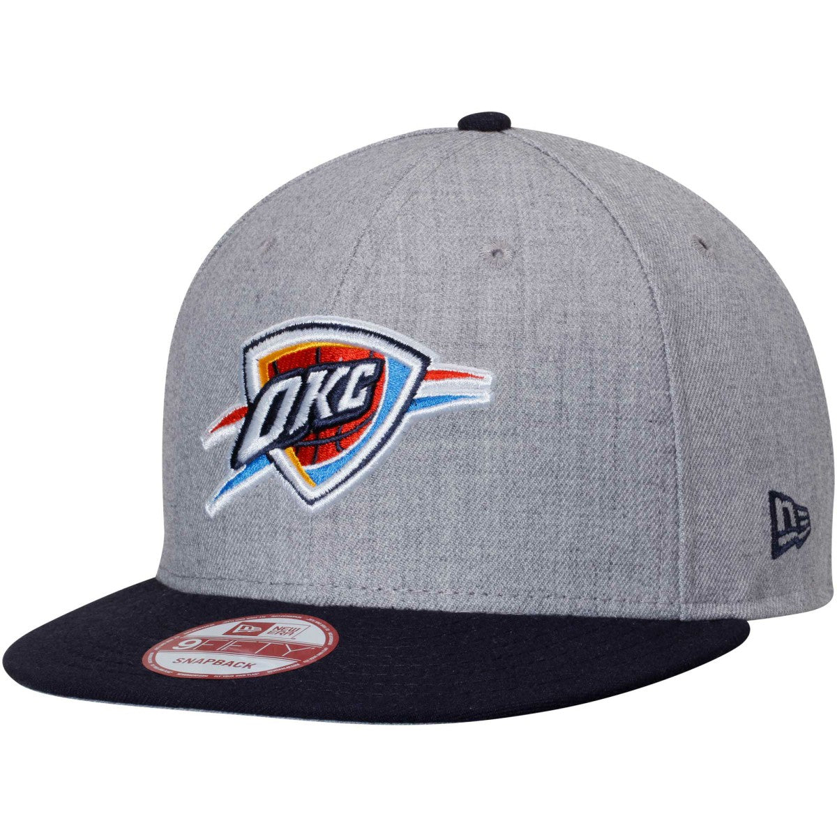 Oklahoma City Thunder Two-Tone 9FIFTY Snapback Adjustable Hat - Heathered Gray/Navy | New Era sale