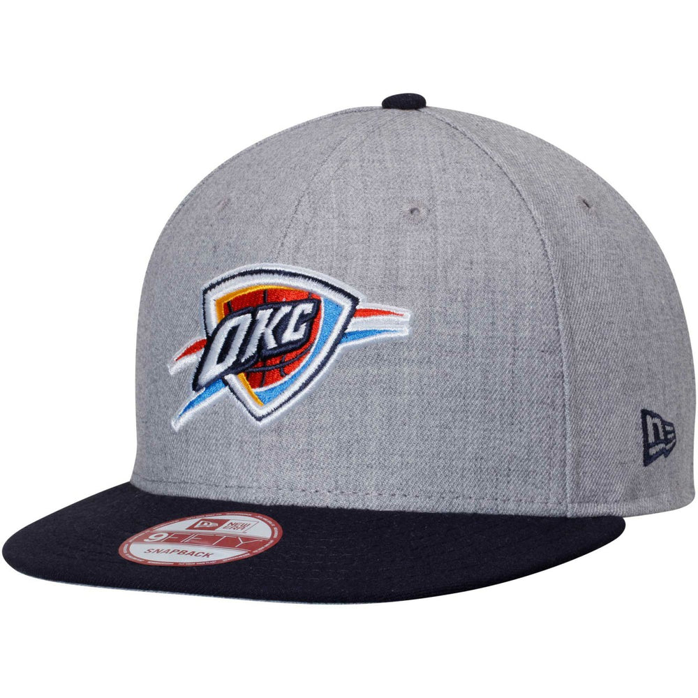 Oklahoma City Thunder Two-Tone 9FIFTY Snapback Adjustable Hat - Heathered Gray/Navy | New Era sale
