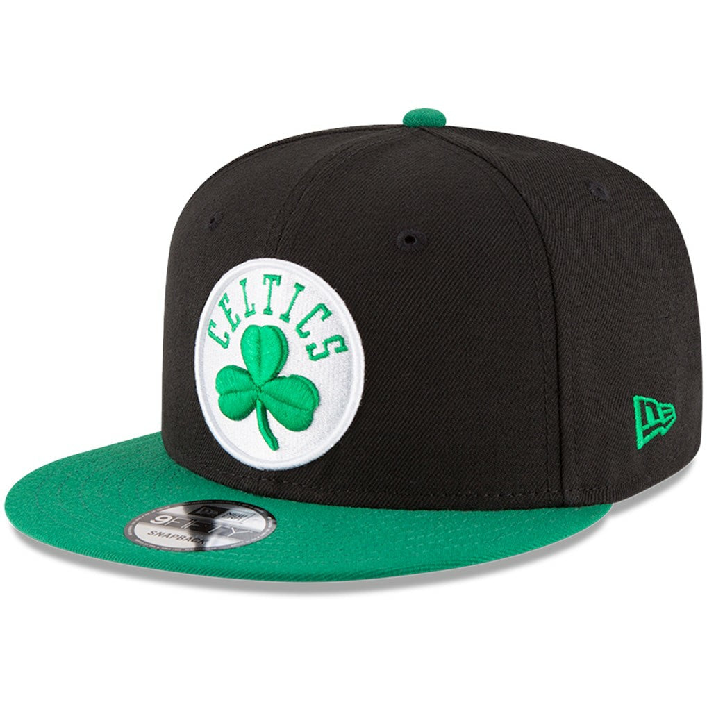 Boston Celtics 2-Tone 9FIFTY Adjustable Snapback Hat - Black/Kelly Green | New Era on sale