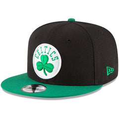 Boston Celtics 2-Tone 9FIFTY Adjustable Snapback Hat - Black/Kelly Green | New Era on sale