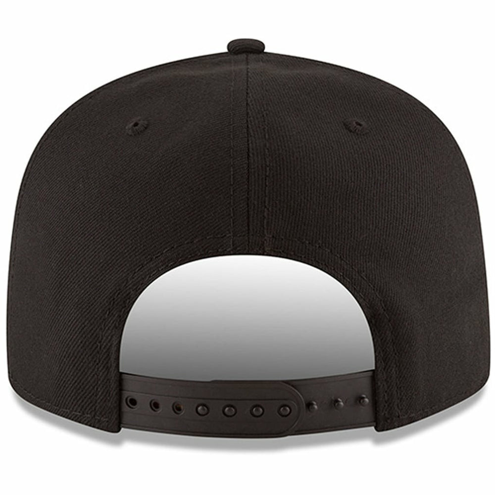 Atlanta Hawks Black & White Logo 9FIFTY Adjustable Snapback Hat - Black | New Era on sale