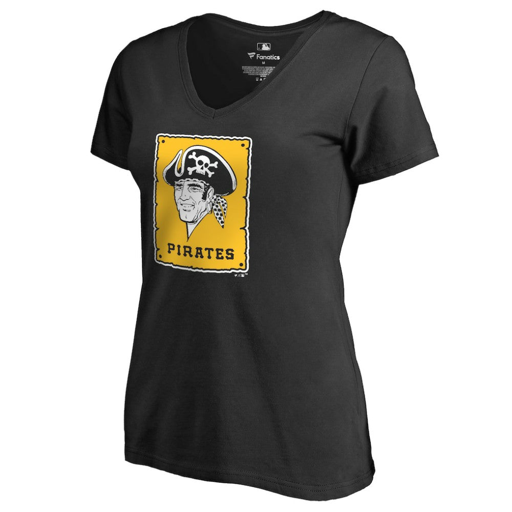 Pittsburgh Pirates Women's Cooperstown Collection Forbes T-Shirt - Black