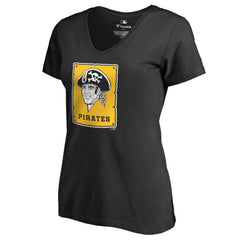 Pittsburgh Pirates Women's Cooperstown Collection Forbes T-Shirt - Black