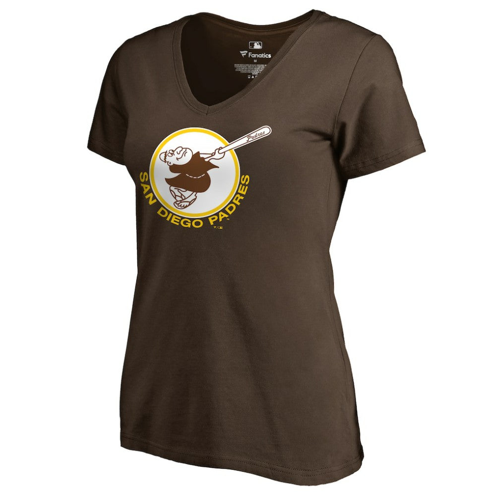 San Diego Padres Women's Cooperstown Collection Forbes T-Shirt - Brown