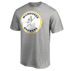 Milwaukee Brewers Cooperstown Collection Forbes T-Shirt - Ash