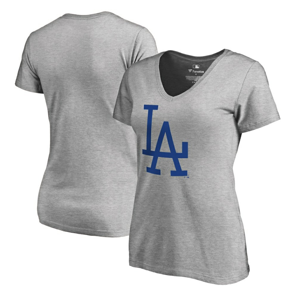 Los Angeles Dodgers Women's Cooperstown Collection Forbes T-Shirt - Ash