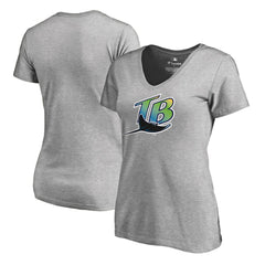 Tampa Bay Rays Women's Cooperstown Collection Forbes T-Shirt - Ash