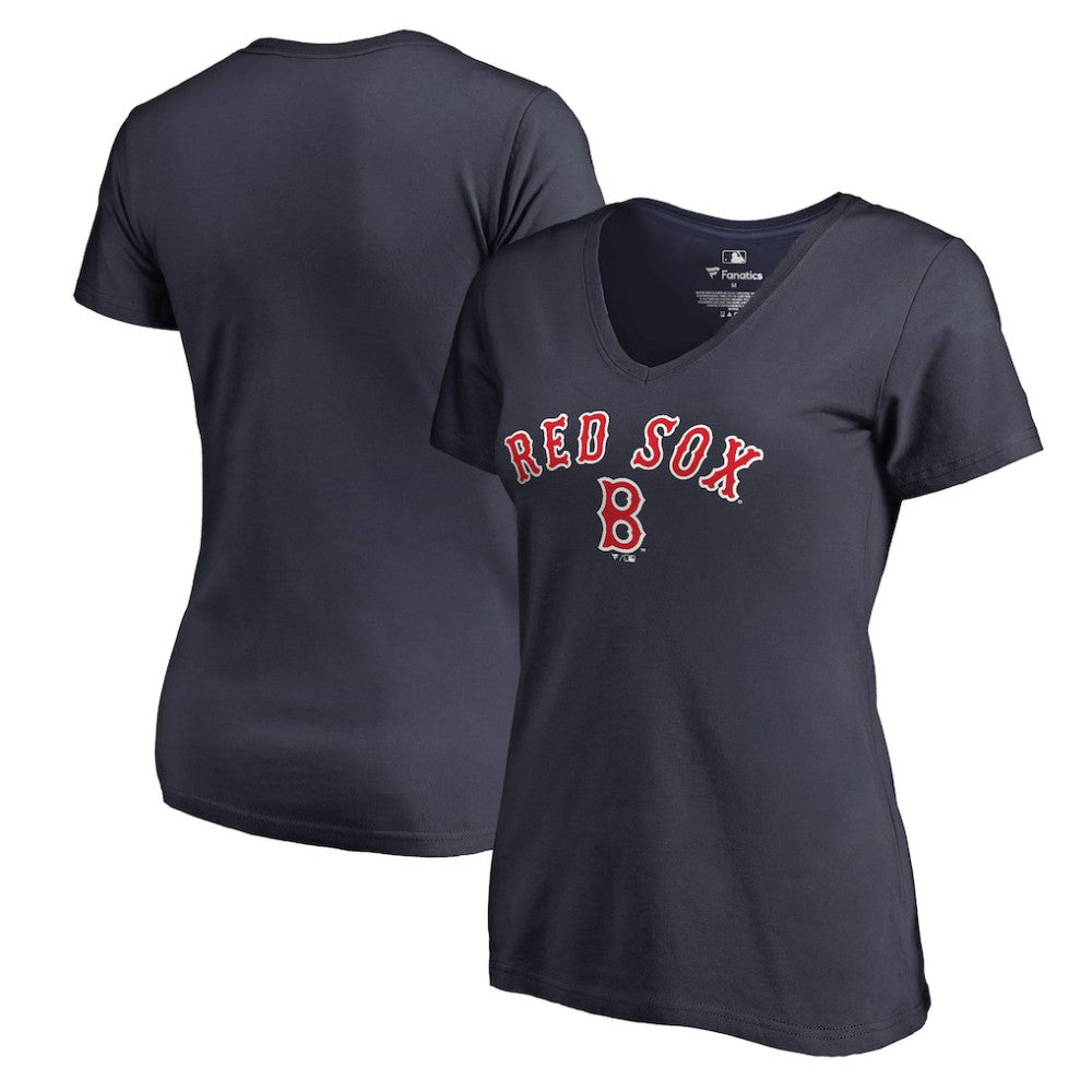 Boston Red Sox Women's Core Wahconah V-Neck T-Shirt - Navy
