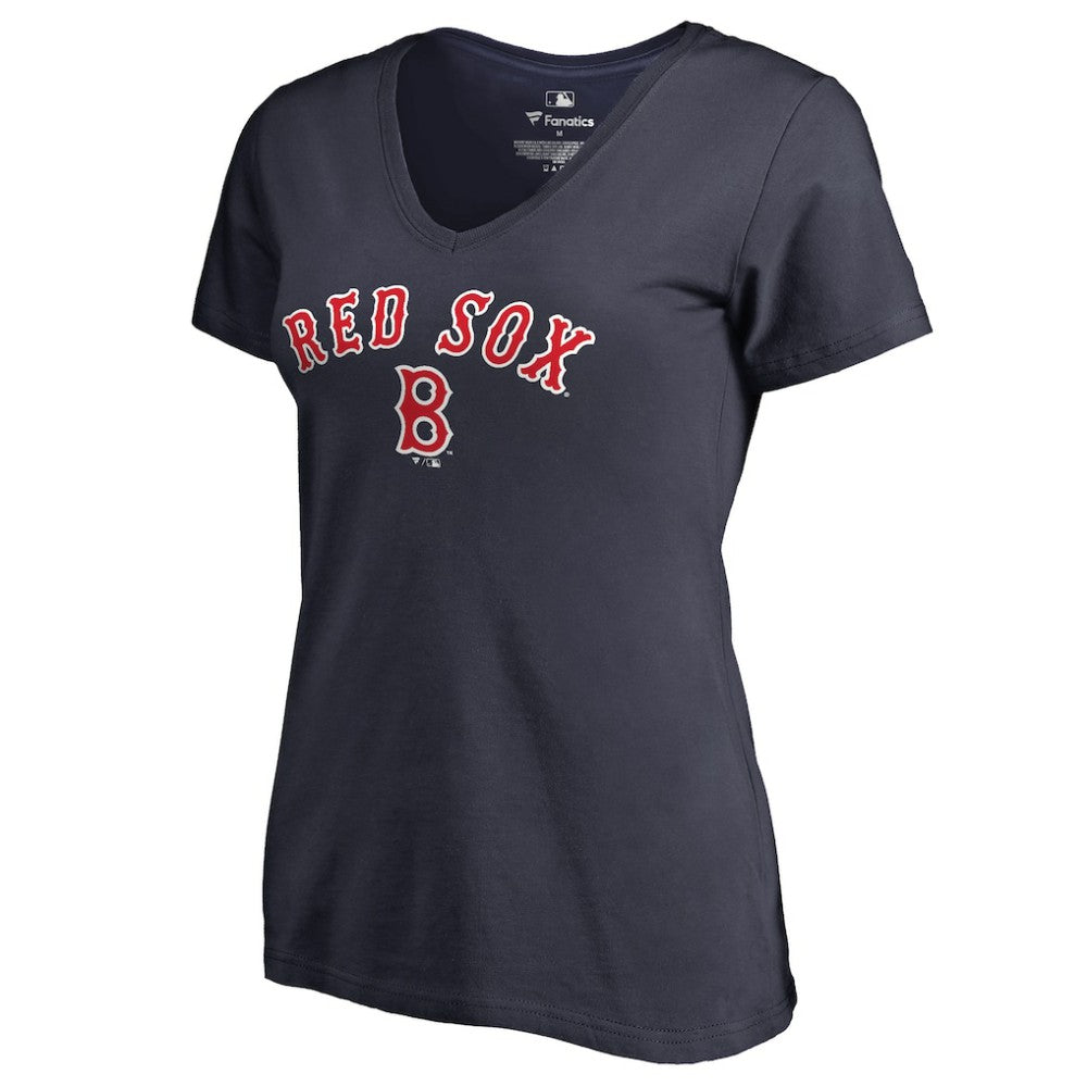 Boston Red Sox Women's Core Wahconah V-Neck T-Shirt - Navy