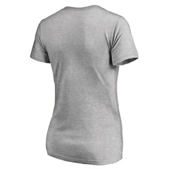 Atlanta Braves Women's Core Wahconah V-Neck T-Shirt - Heather Gray